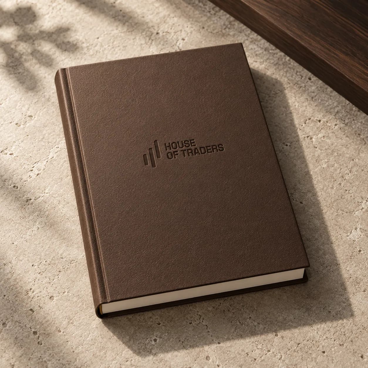 Daily Market Planner in Walnut; illustrative product concept, not final material or stock