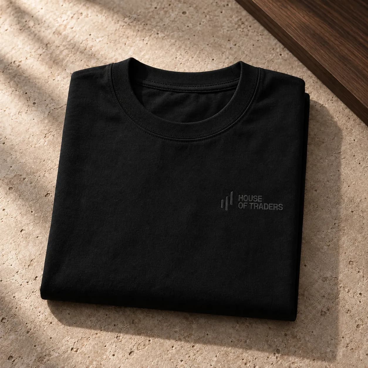 HOT Heavyweight Tee in Obsidian; illustrative product concept, not final material or stock