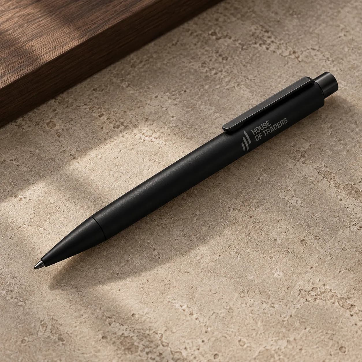 HOT Metal Pen in Obsidian; illustrative product concept, not final material or stock