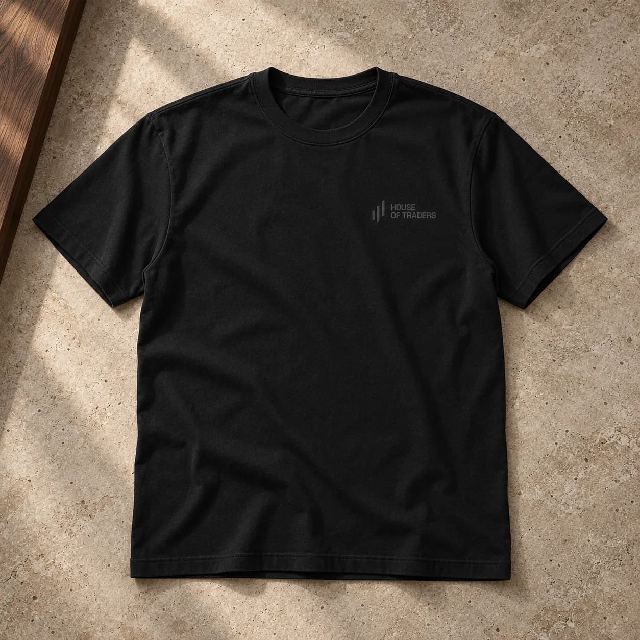 Market Culture Tee in Obsidian; illustrative product concept, not final material or stock